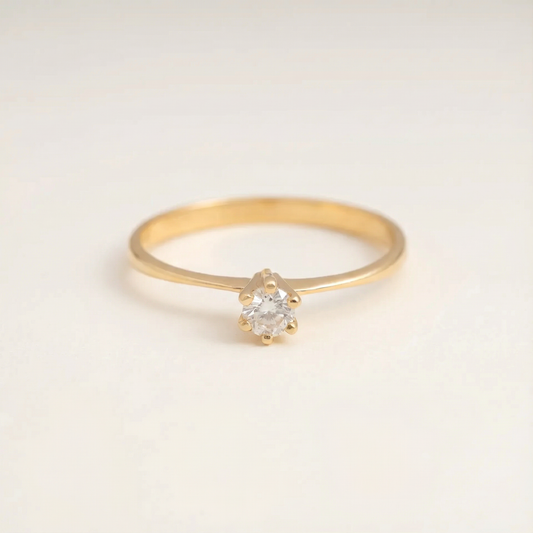 Anel de noivado Round 15 Pts