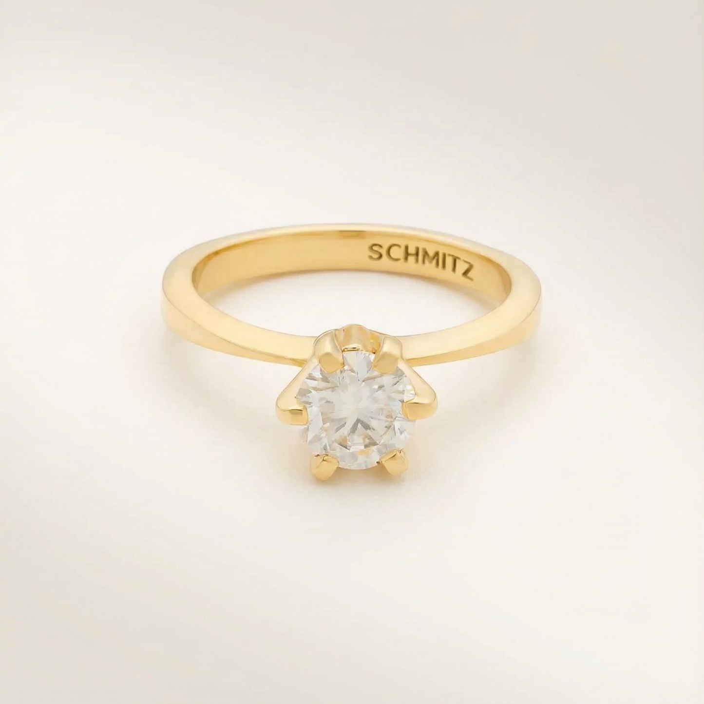 Anel de noivado Round 50 Pts