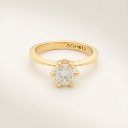 Anel de noivado Round 50 Pts