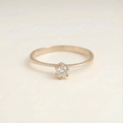 Anel de noivado Round 15 Pts