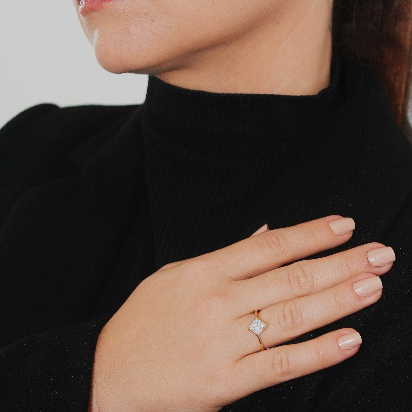 Anel de Noivado Princess