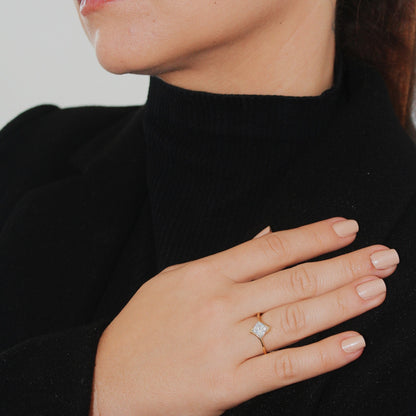 Anel de Noivado Princess