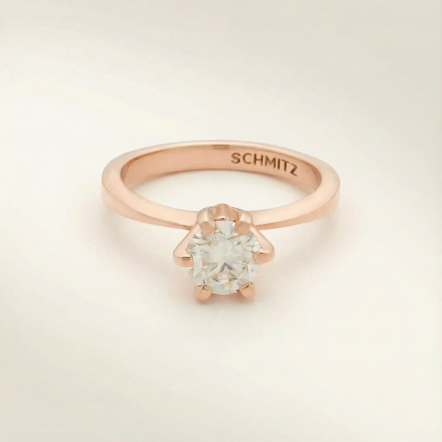 Anel de noivado Round 50 Pts