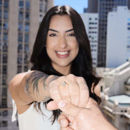 Anel de Noivado Princess